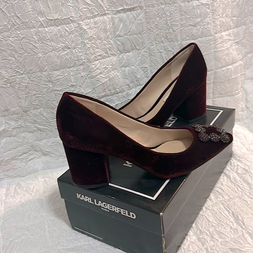 Karl Lagerfeld Paris Merlot Adona2 heels size 6.5